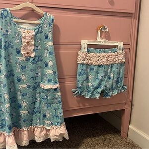SweetHoney Blue and Pink Kids Pajamas